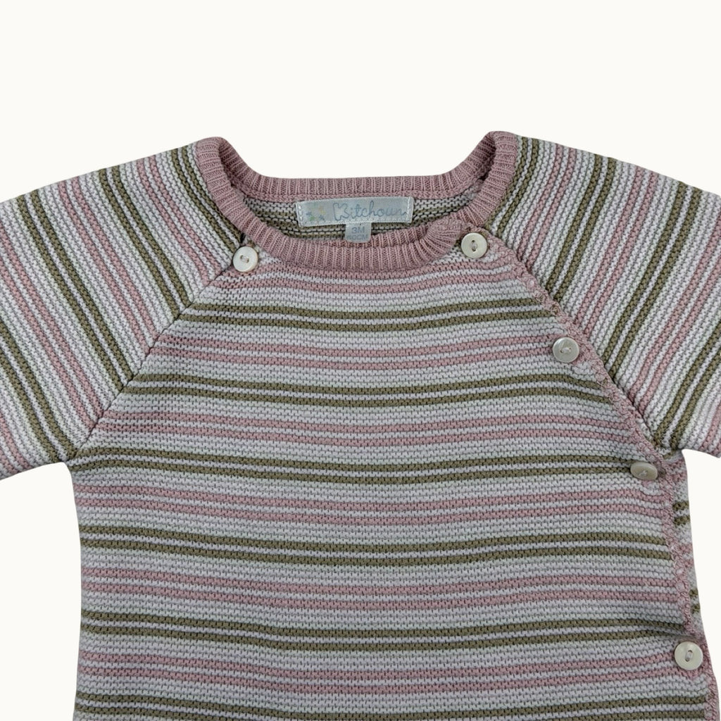 Pull en maille rayé - 3 mois