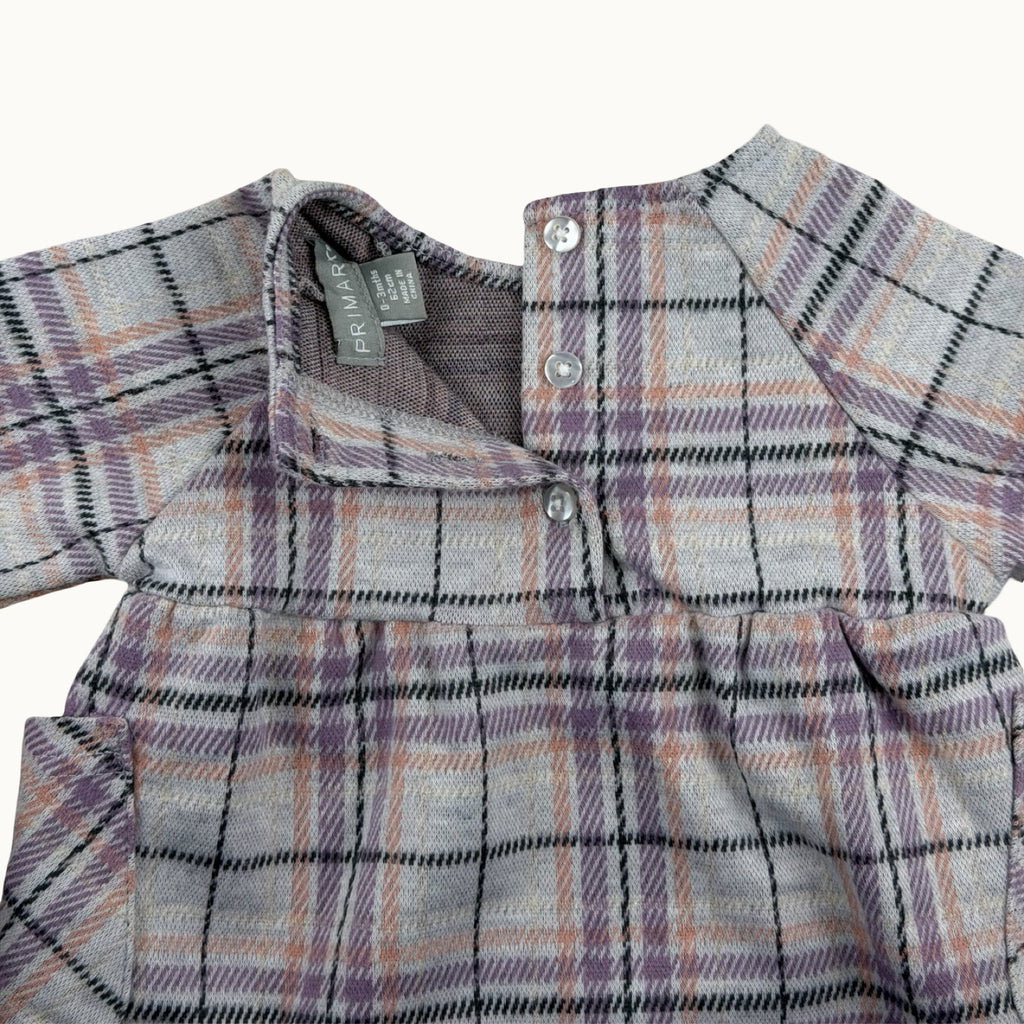 Robe à carreaux - 3 mois