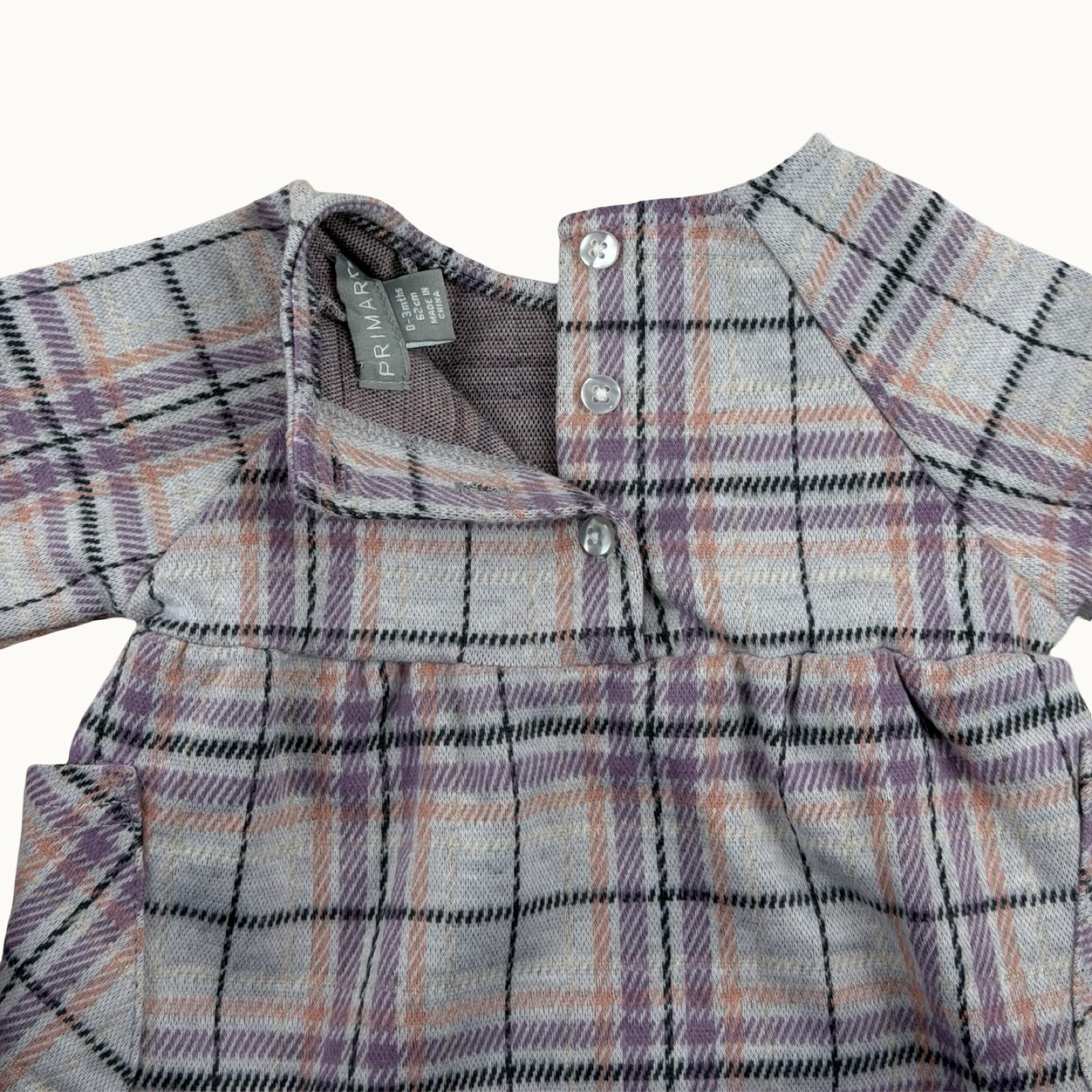 Robe à carreaux - 3 mois