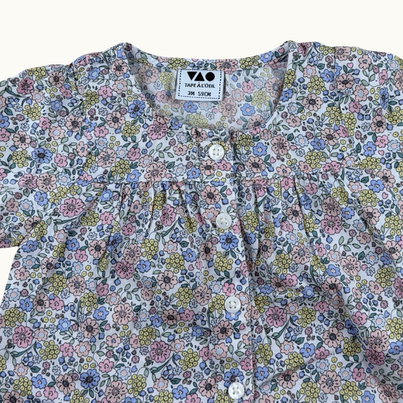 Blouse fleurie TAO - 3 mois