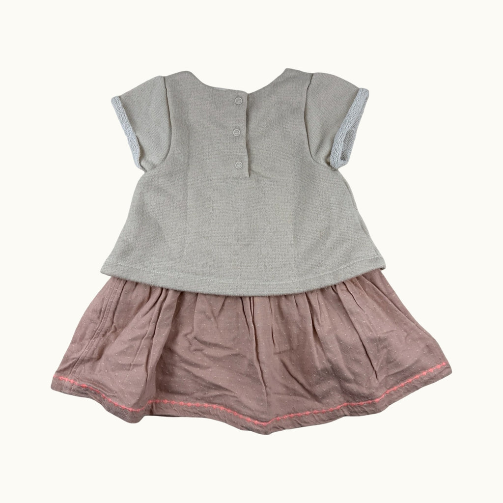 Robe bi-matière - 12 mois