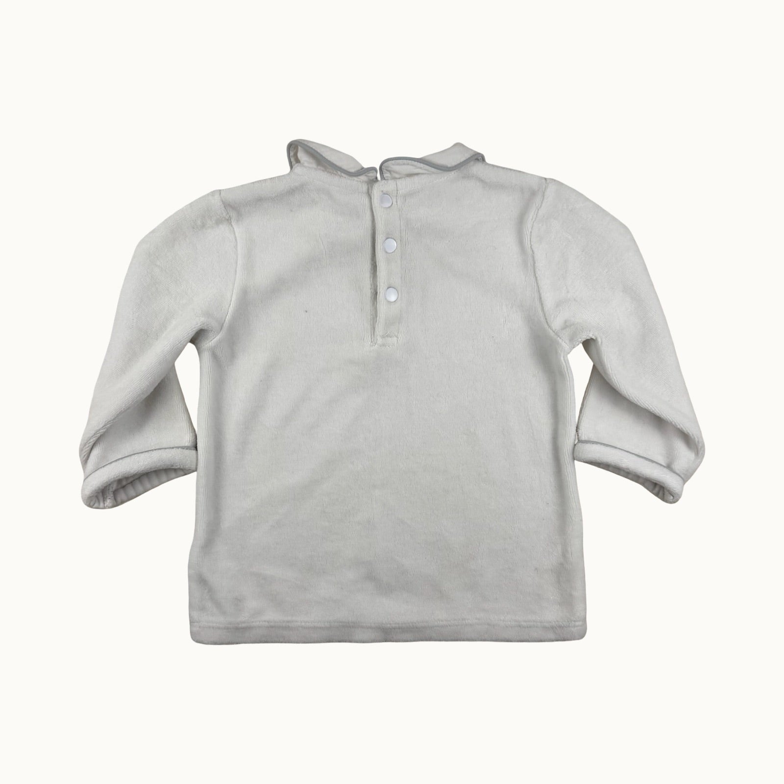 T-shirt manches longues velours - 12 mois