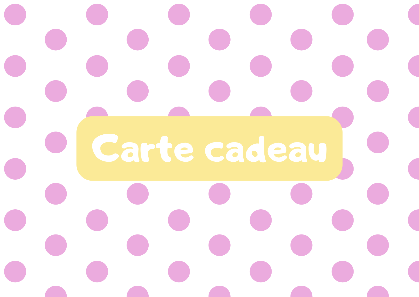 Carte cadeau Ptipoi