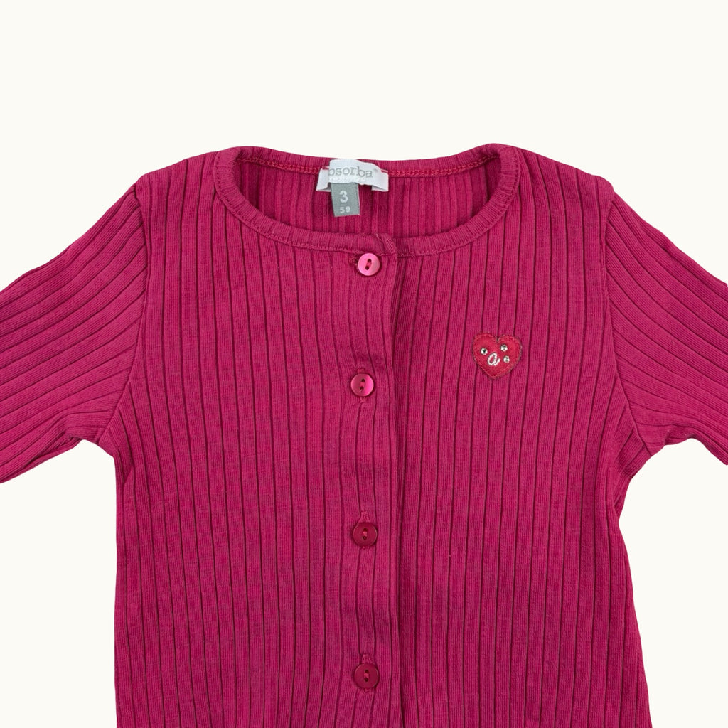 Cardigan rose - 3 mois
