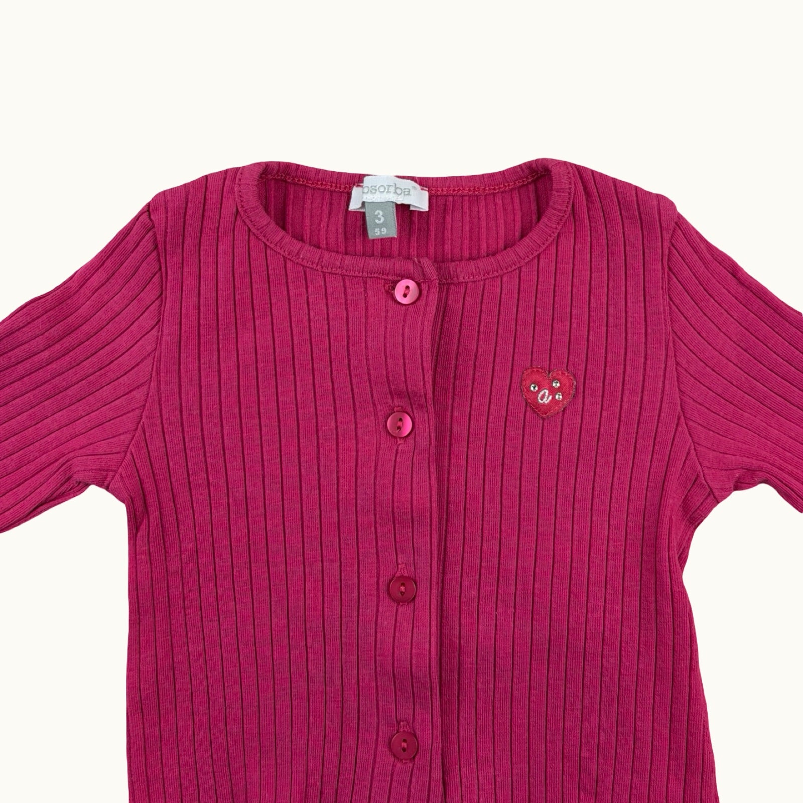 Cardigan rose - 3 mois
