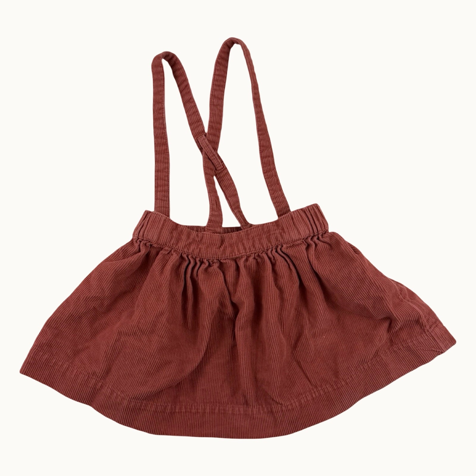 Jupe bretelles velours - 9 mois