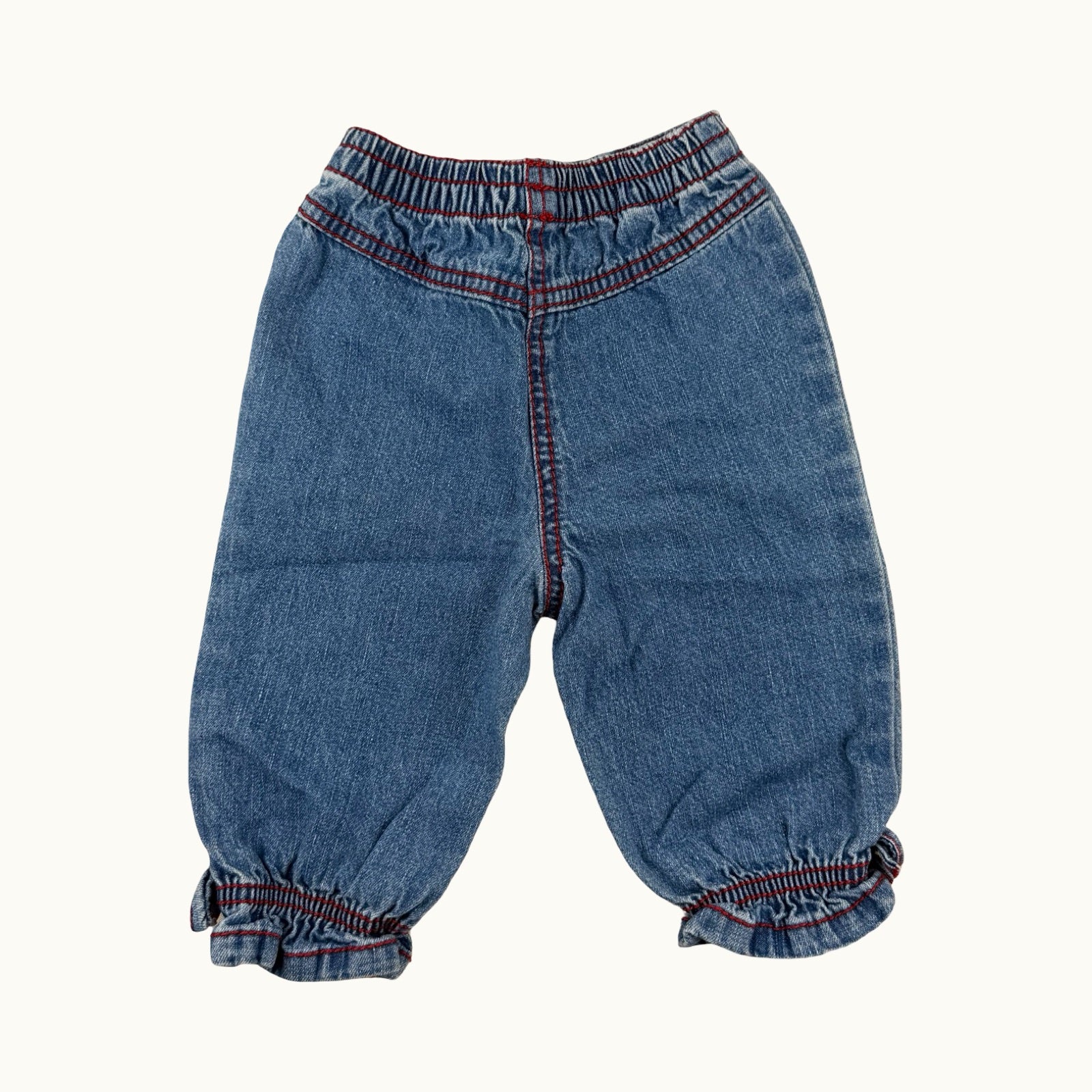 Jean vintage broderies - 6 mois