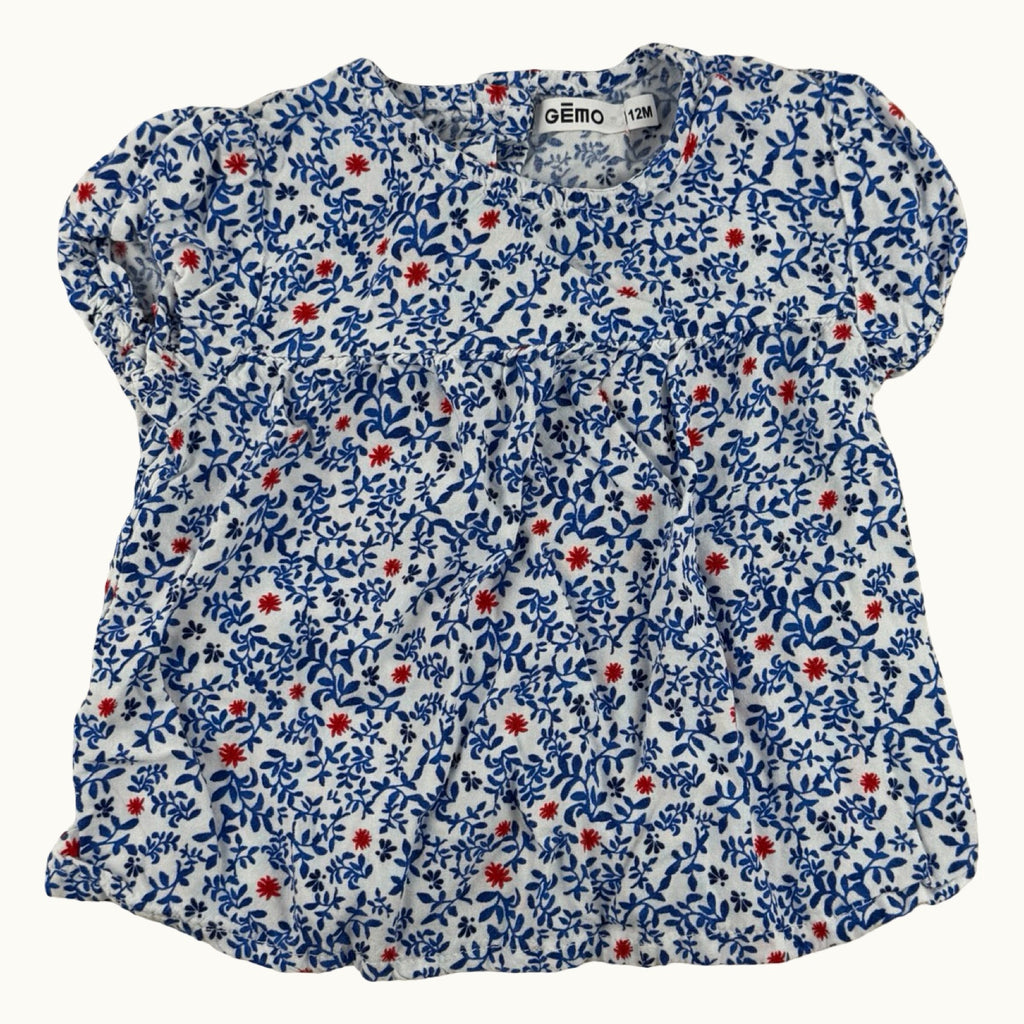 T-shirt fleuri - 12 mois