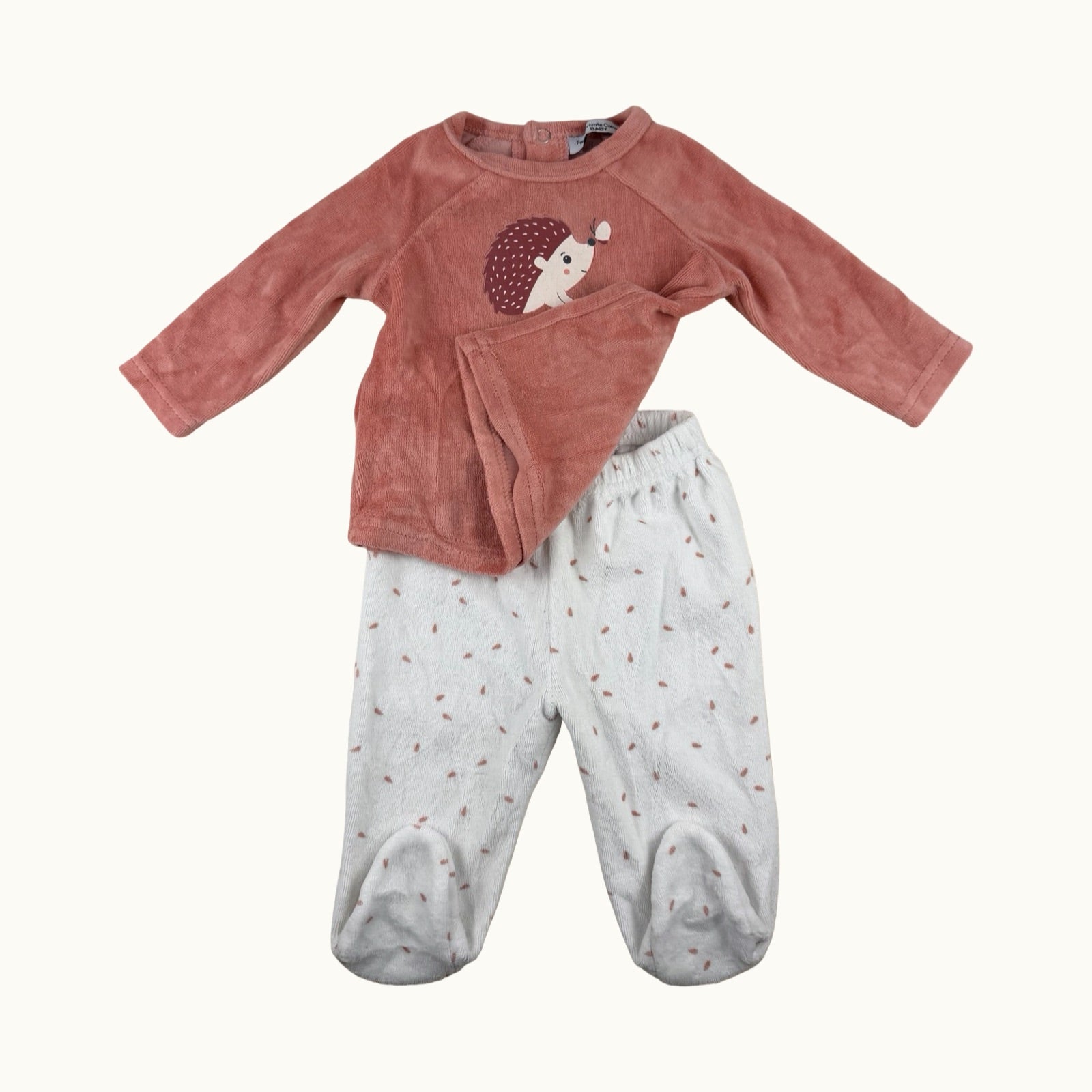Pyjama deux pièces velours - 3 mois