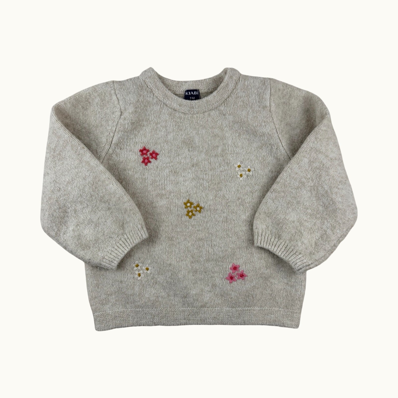 Pull avec fleurs - 9 mois