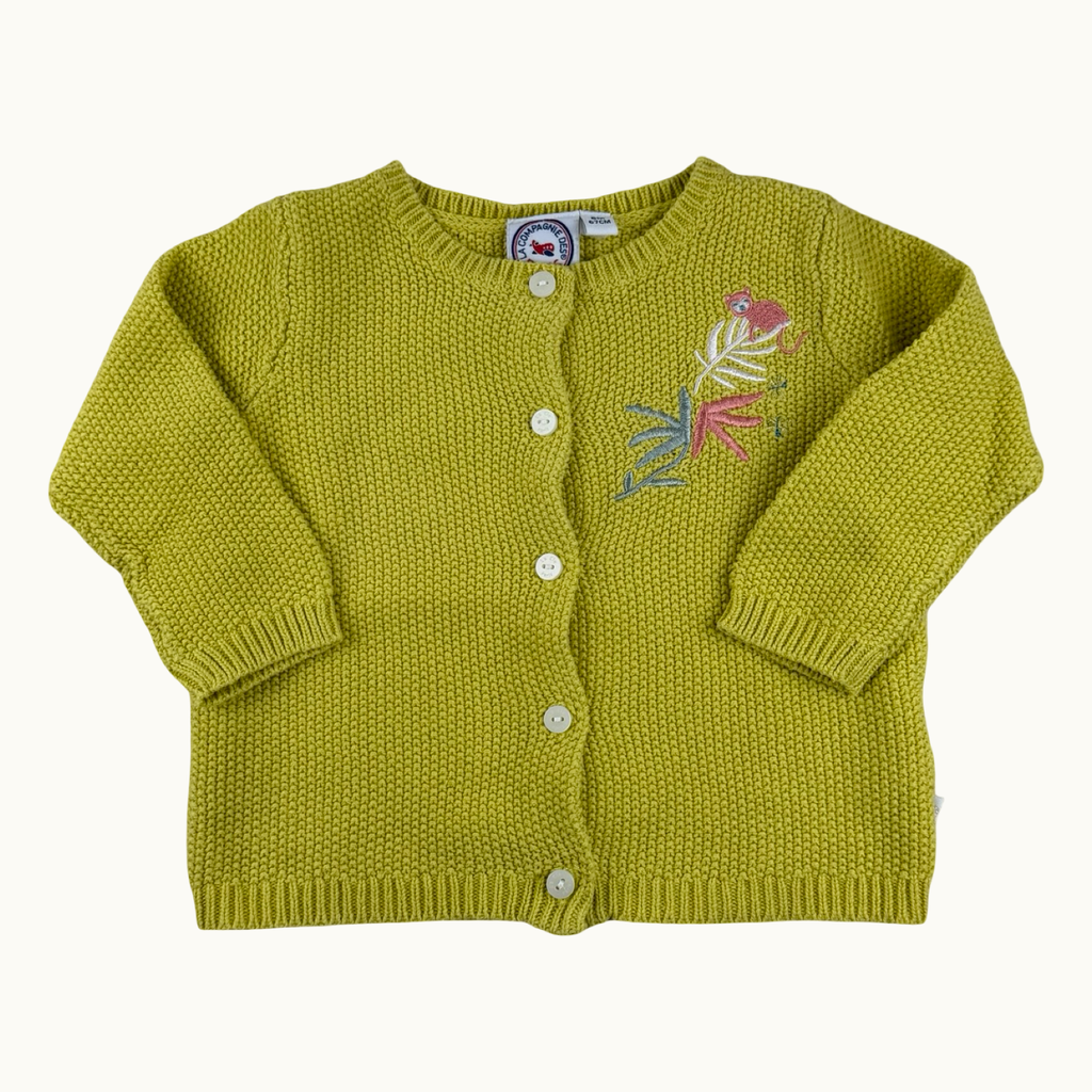 Gilet en maille avec broderie - 6 mois