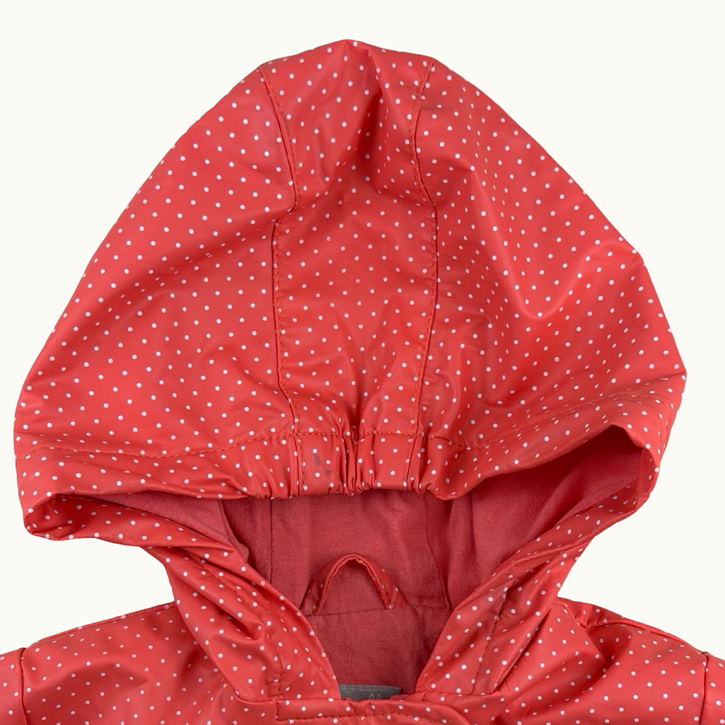 Imperméable à pois avec capuche - 12 mois