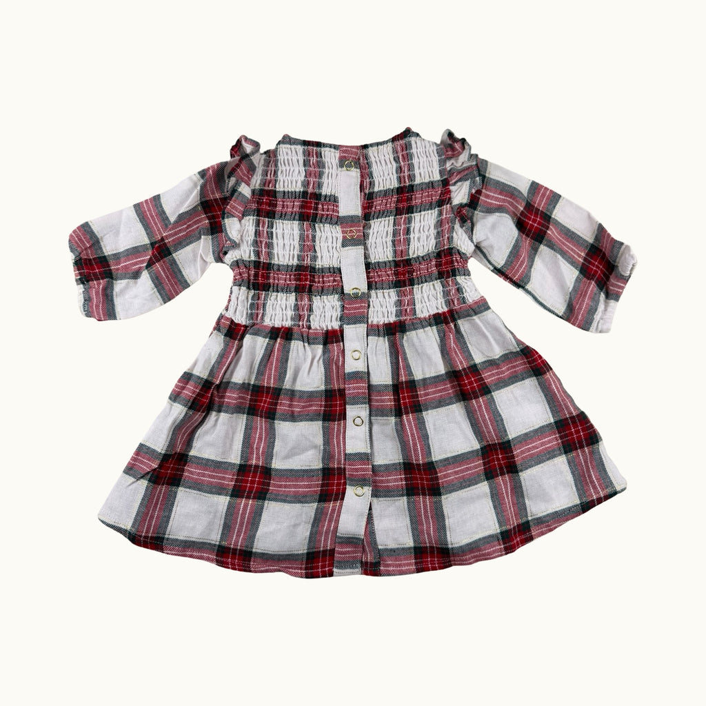 Robe à carreaux - 3 mois