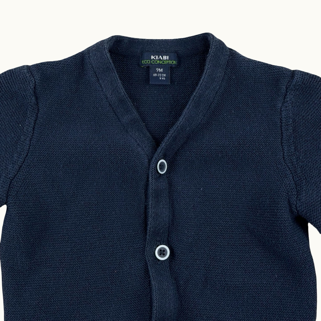 Gilet en maille bleu marine - 9 mois