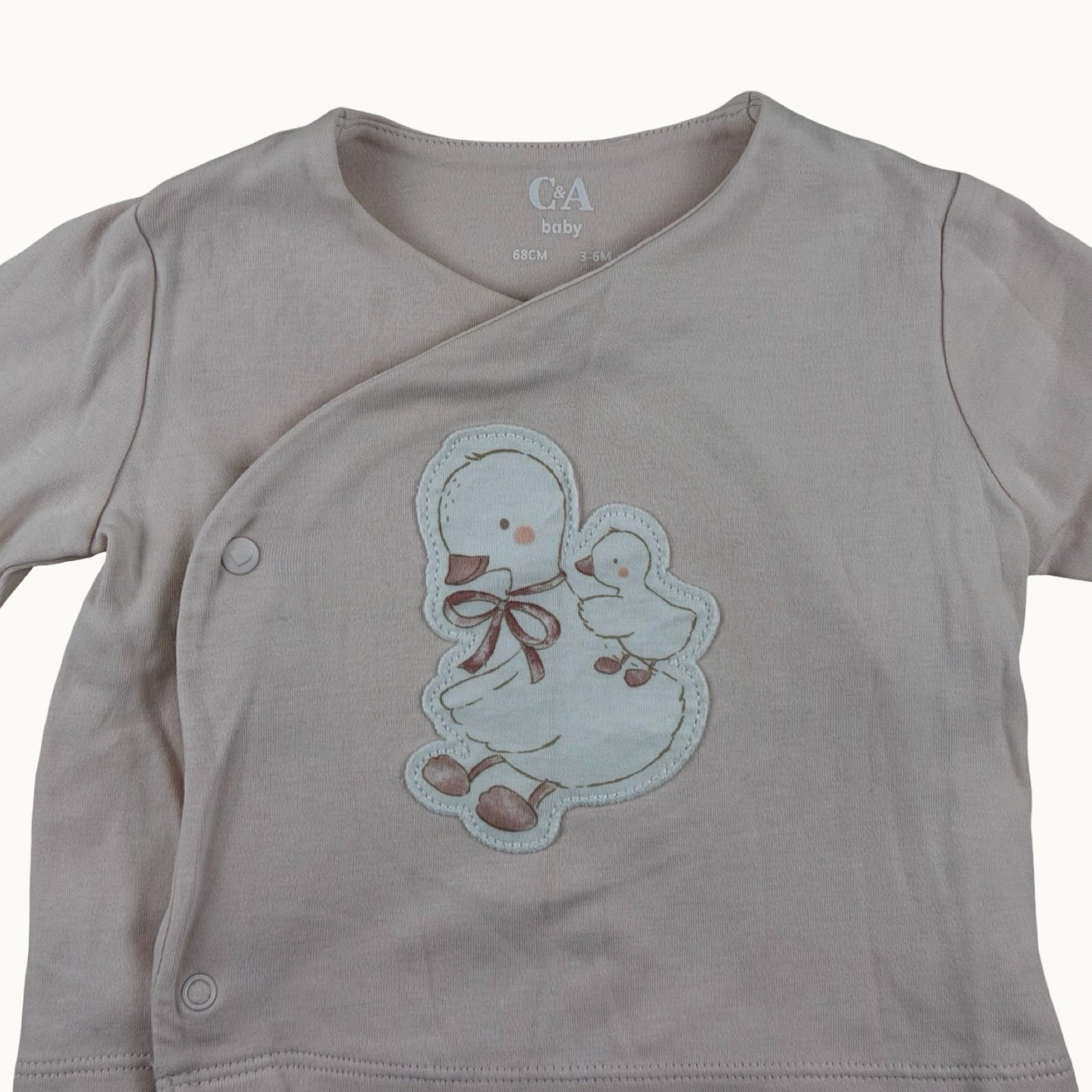 T-shirt manches longues avec oies - 6 mois