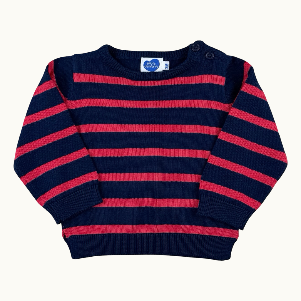 Pull marinière - 3 mois