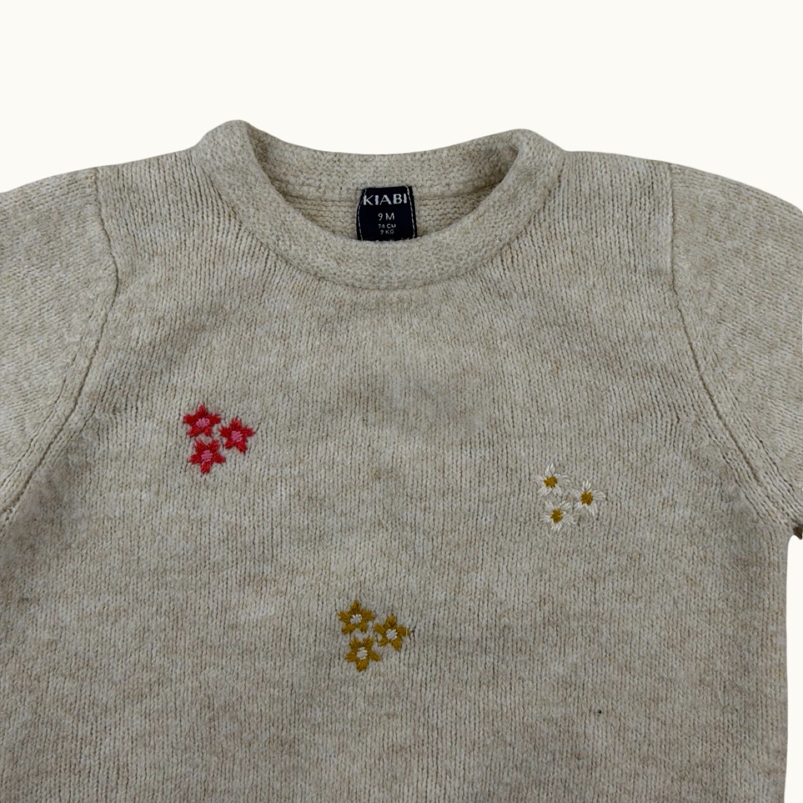 Pull avec fleurs - 9 mois