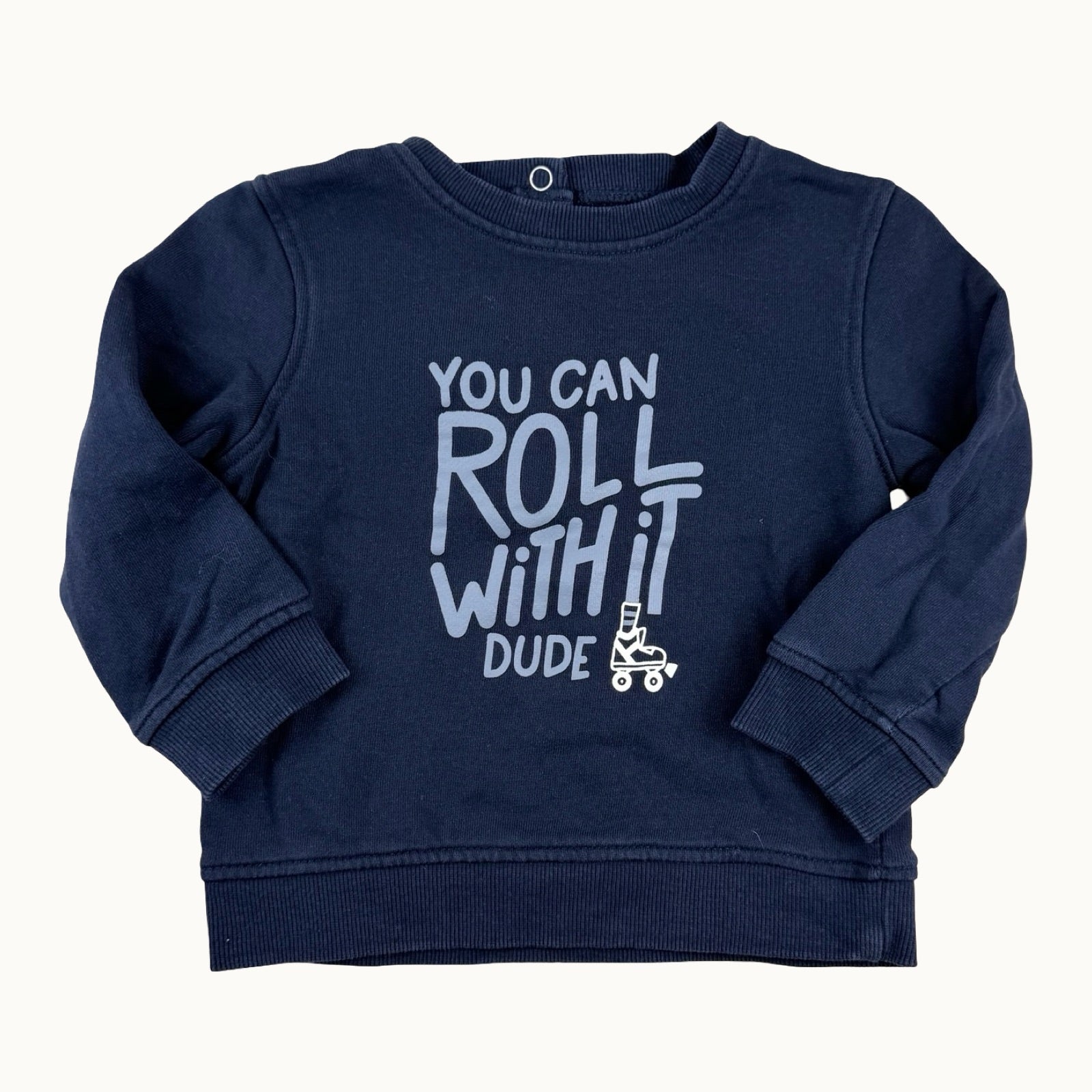 Sweat "Roll With It Dude" - 24 mois