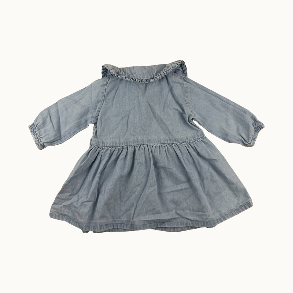Robe en jean col claudine - 3 mois