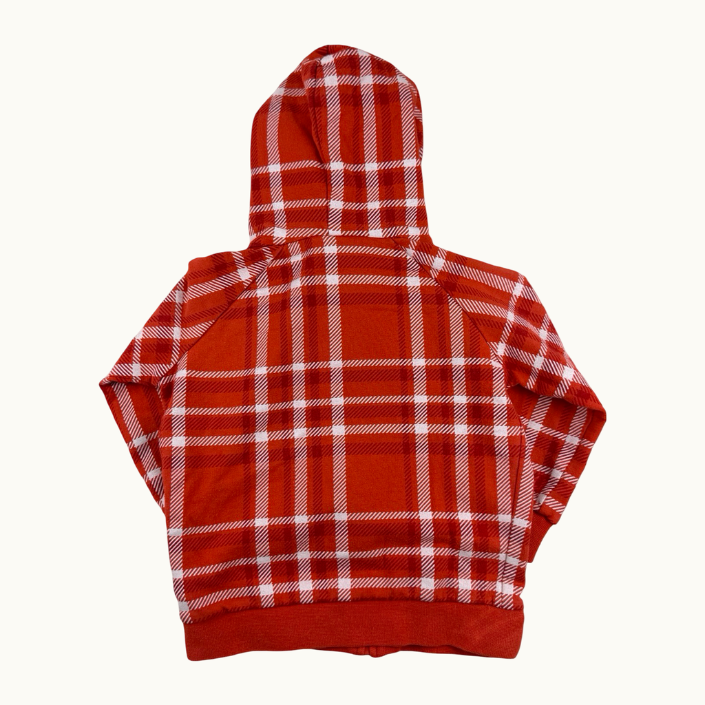 Sweat zippé à capuche carreaux Nike - 12 mois
