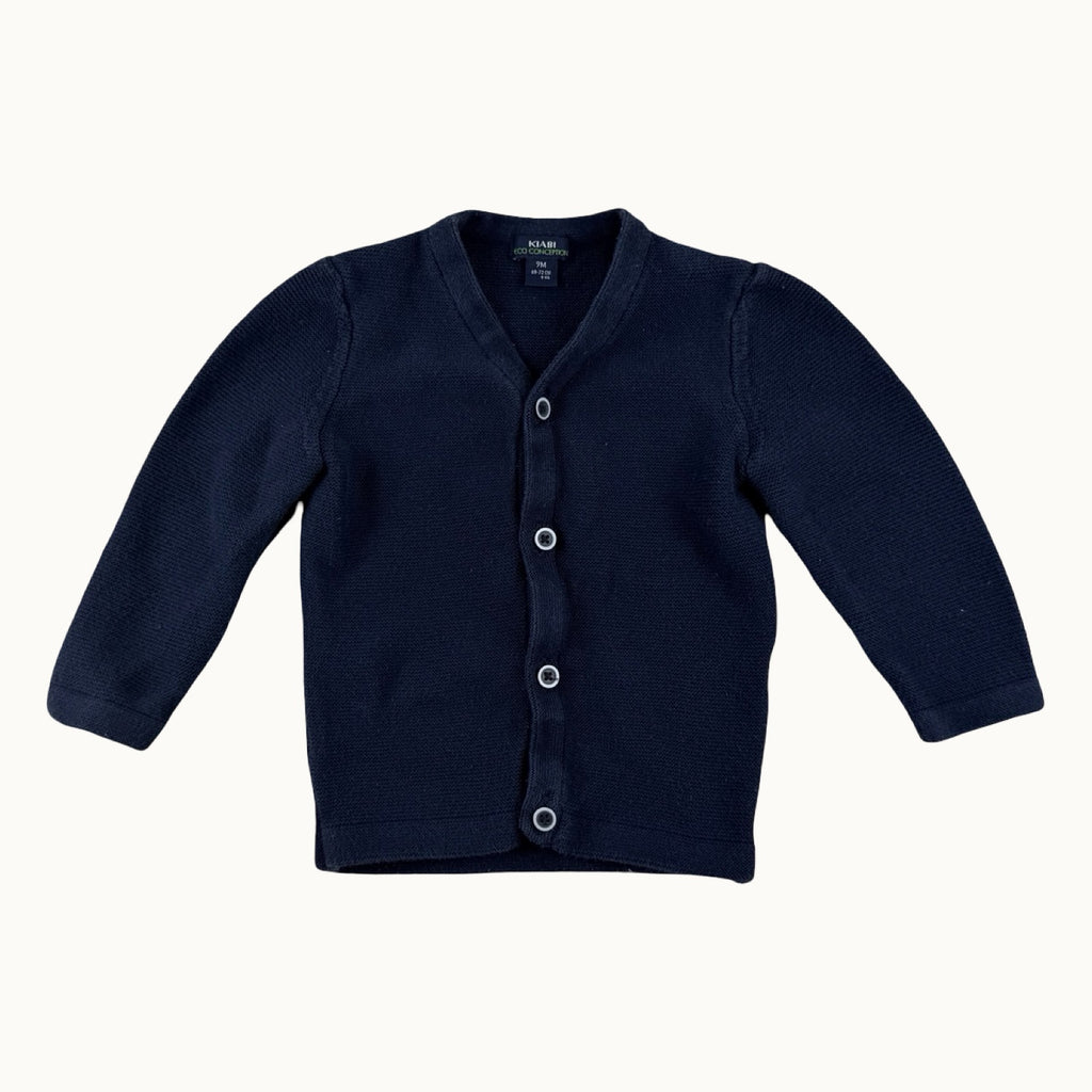 Gilet en maille bleu marine - 9 mois