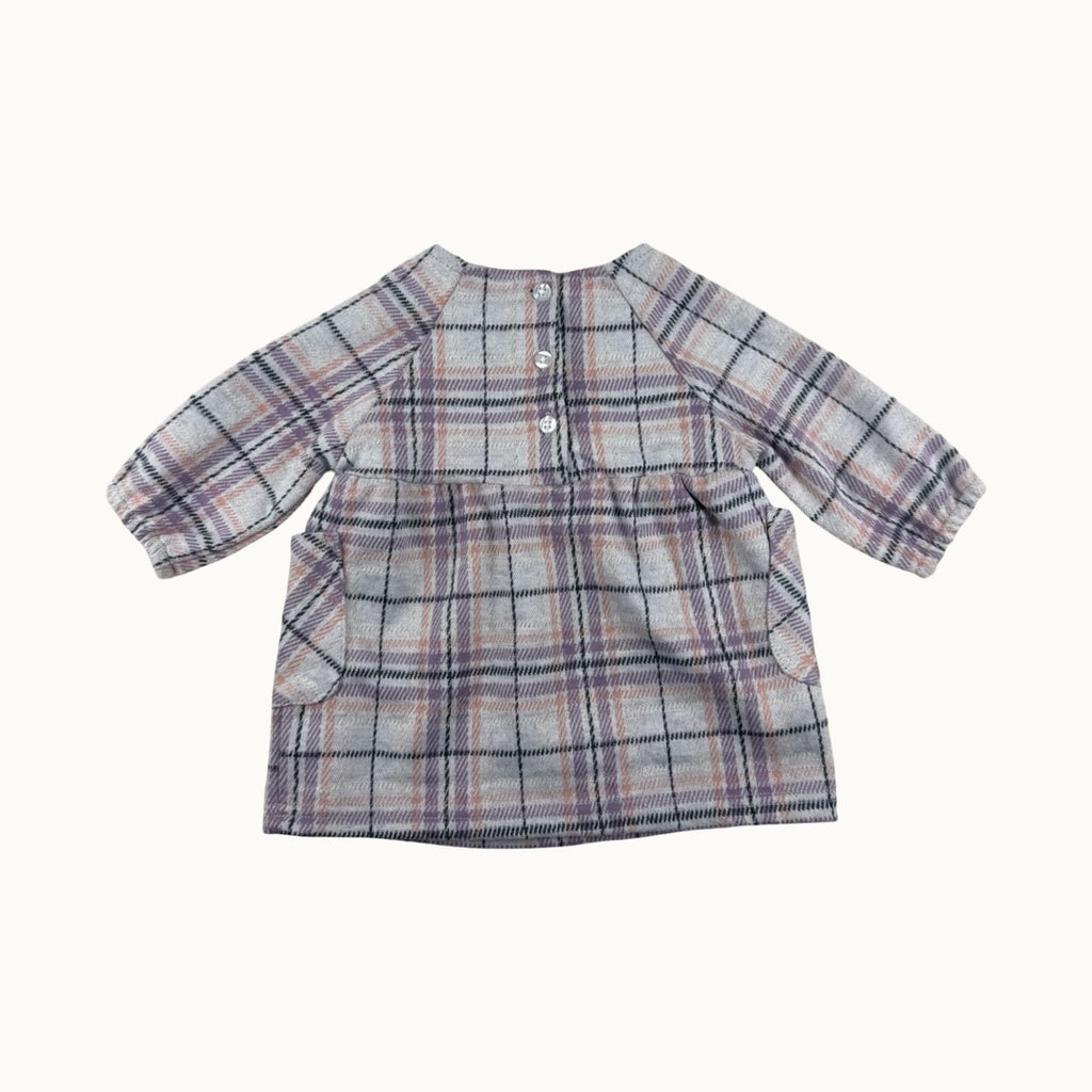 Robe à carreaux - 3 mois