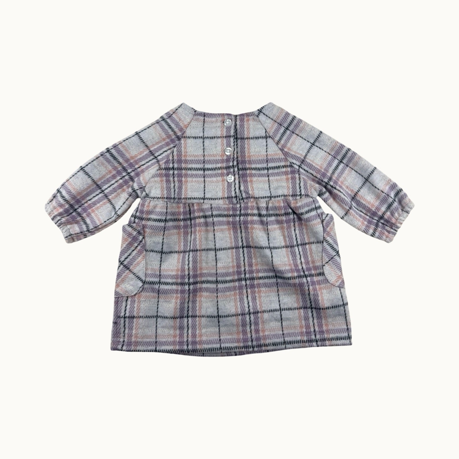 Robe à carreaux - 3 mois