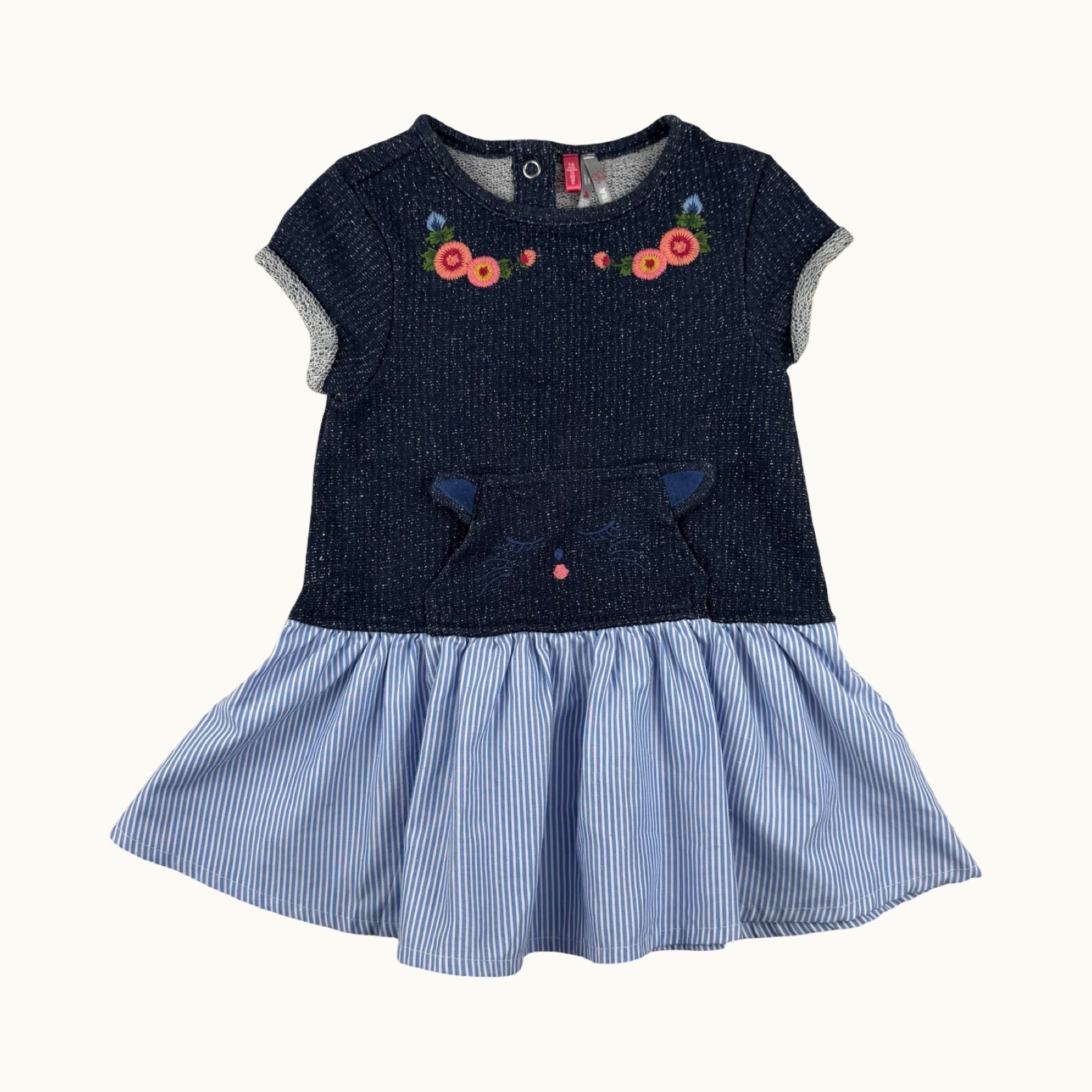 Robe bi-matière - 12 mois