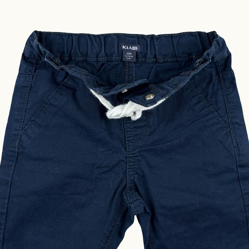 Pantalon chino bleu marine - 12 mois