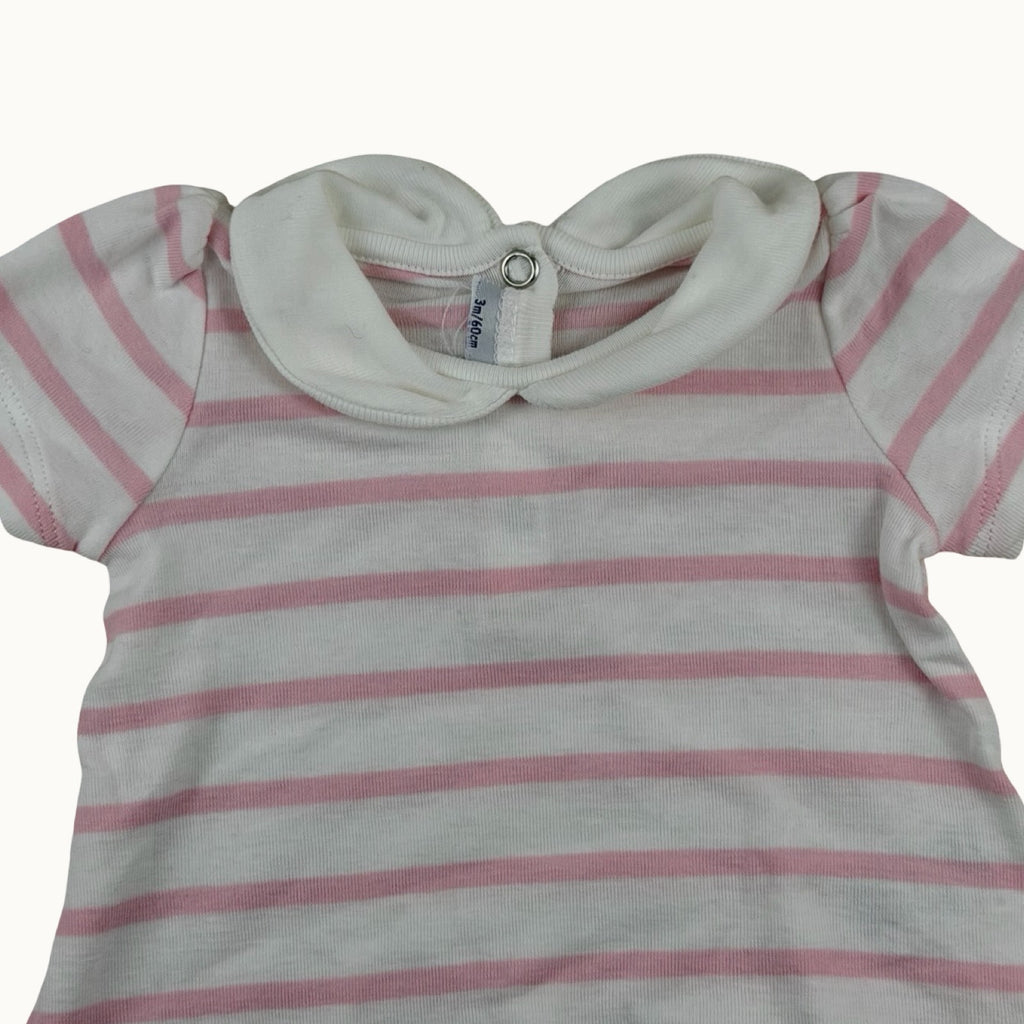 T-shirt col claudine Petit Bateau - 3 mois