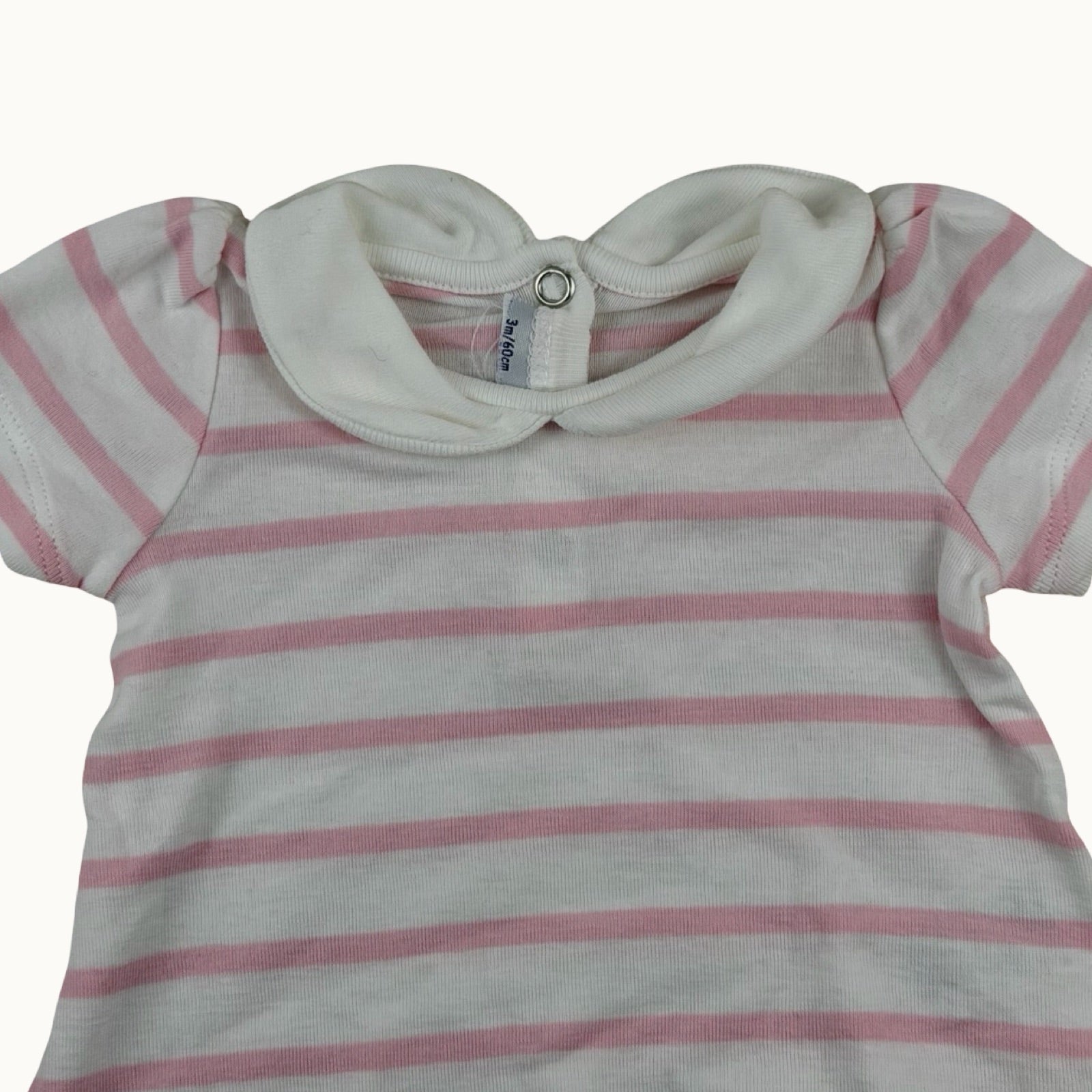 T-shirt col claudine Petit Bateau - 3 mois