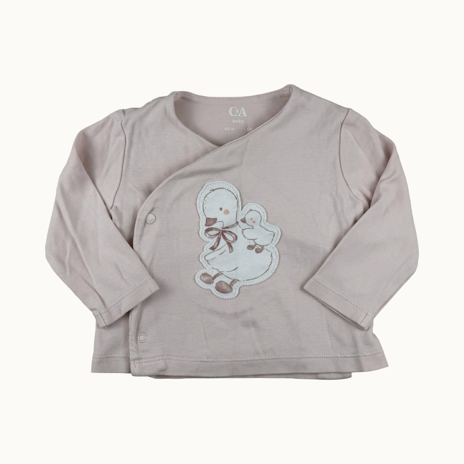 T-shirt manches longues avec oies - 6 mois