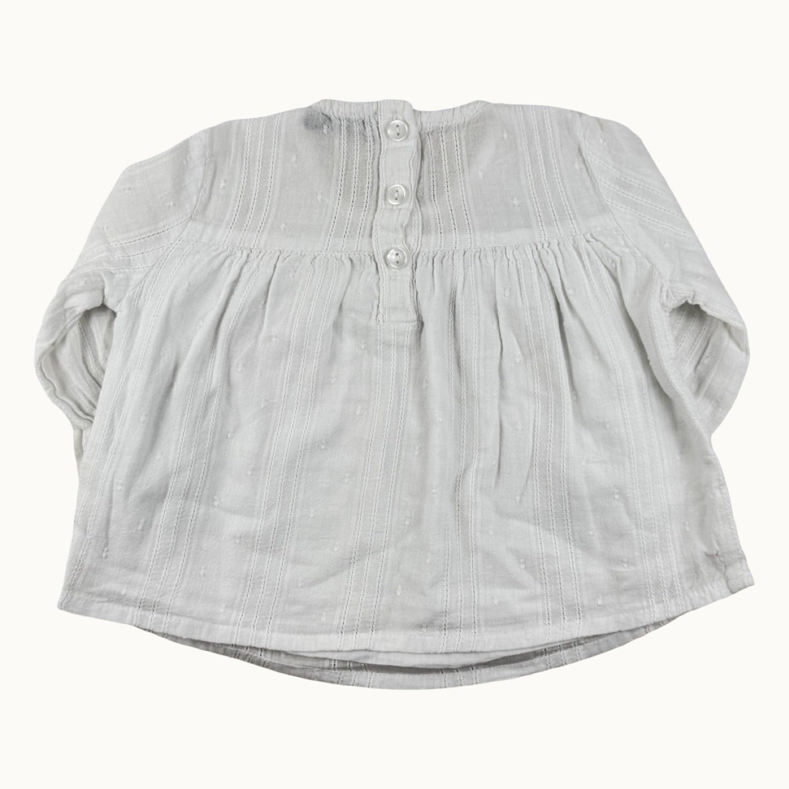 Blouse blanche - 3 mois