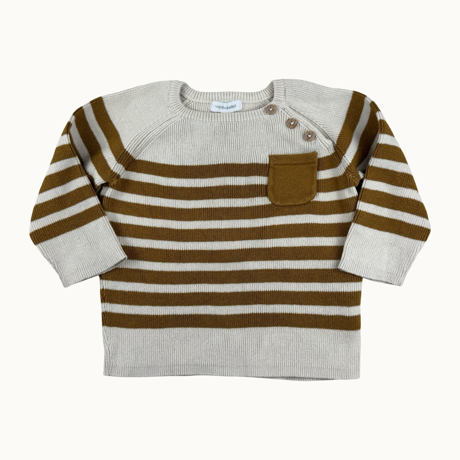 Pull marinière en maille Vertbaudet - 6 mois