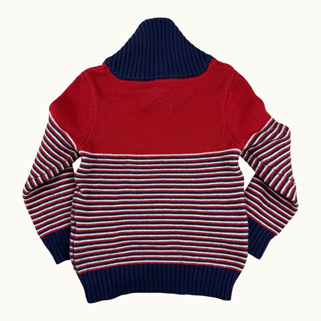 Pull tricot rayé col Sergent Major - 24 mois