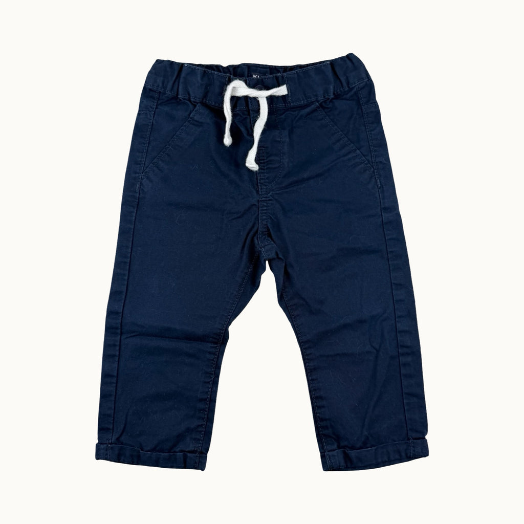 Pantalon chino bleu marine - 12 mois