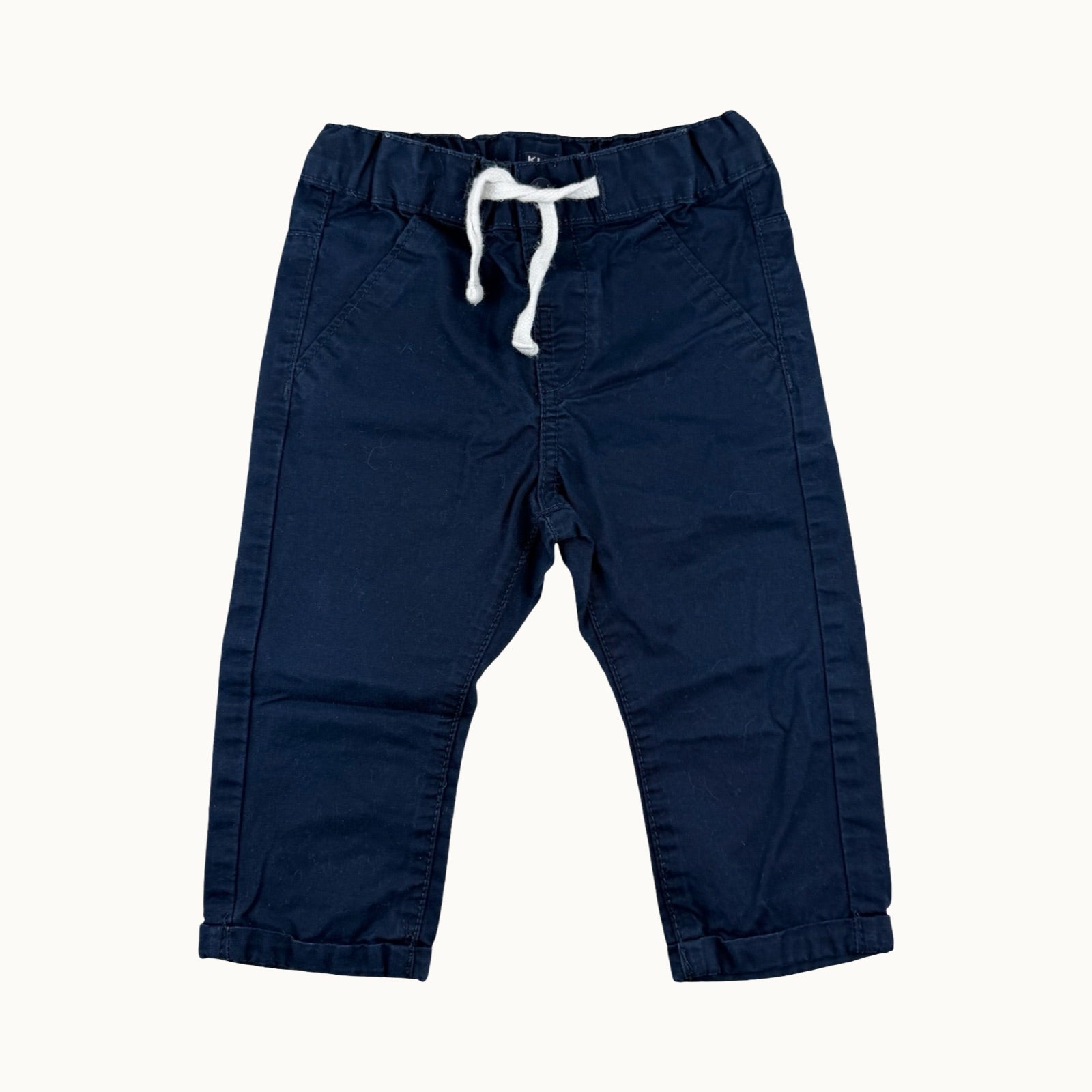 Pantalon chino bleu marine - 12 mois