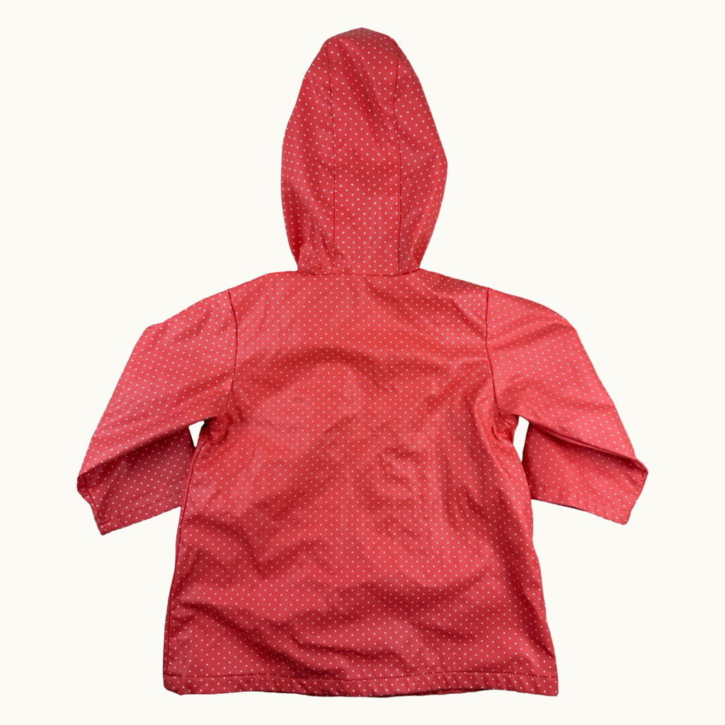 Imperméable à pois avec capuche - 12 mois