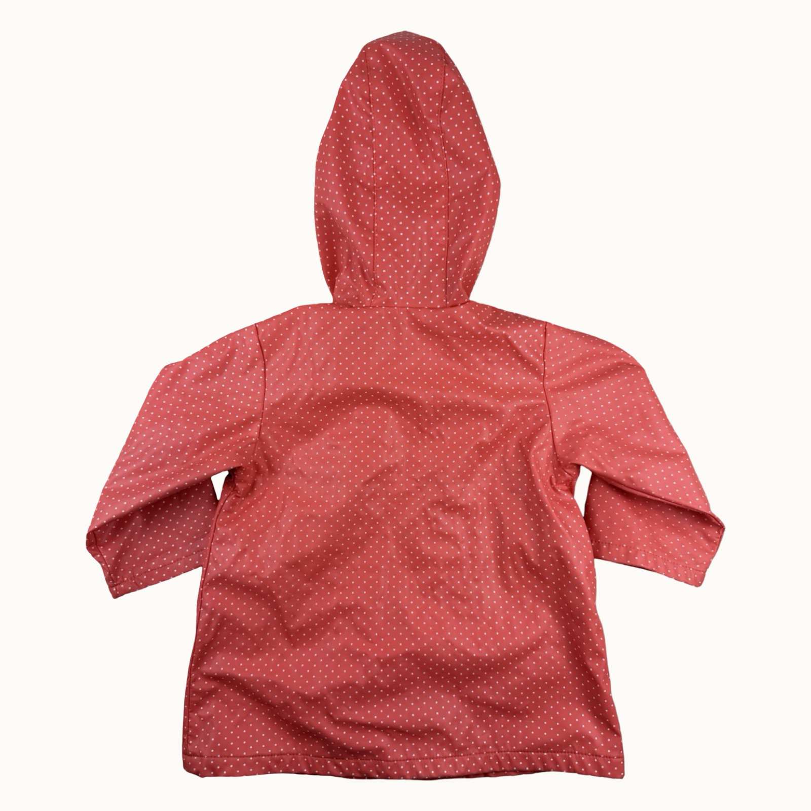 Imperméable à pois avec capuche - 12 mois