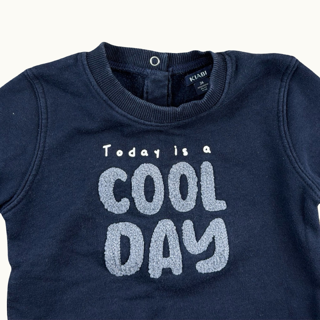 Sweat "Today is a Cool Day" - 24 mois