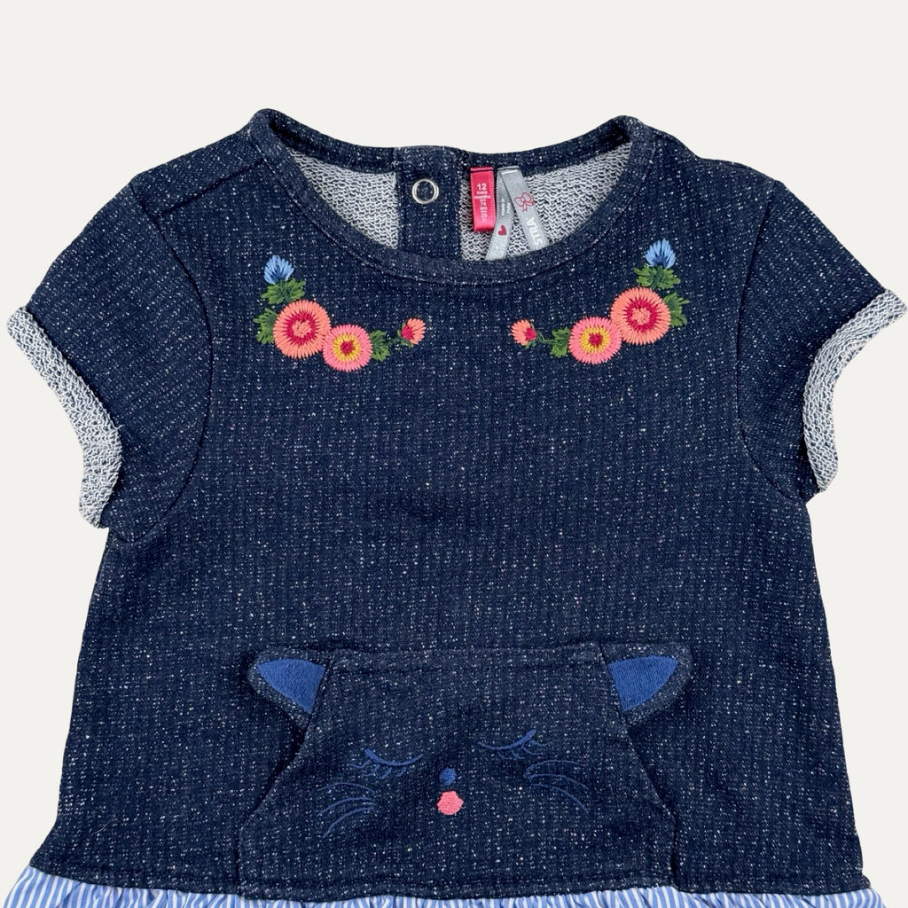 Robe bi-matière - 12 mois