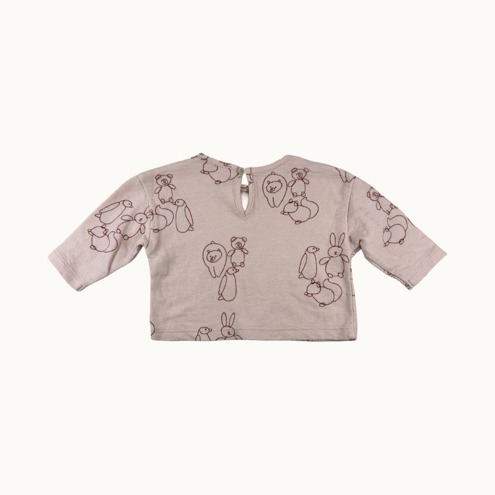 T-shirt manches longues animaux Zara - 3 mois