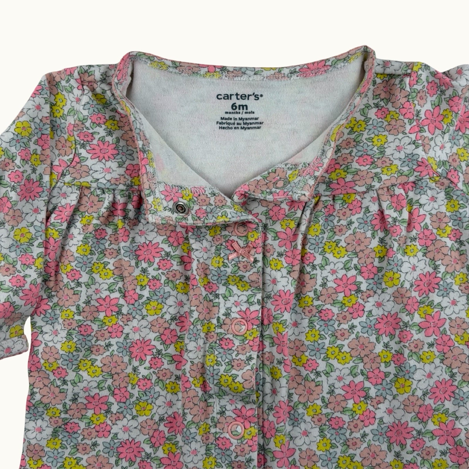 Pyjama fleuri Carter's - 6 mois