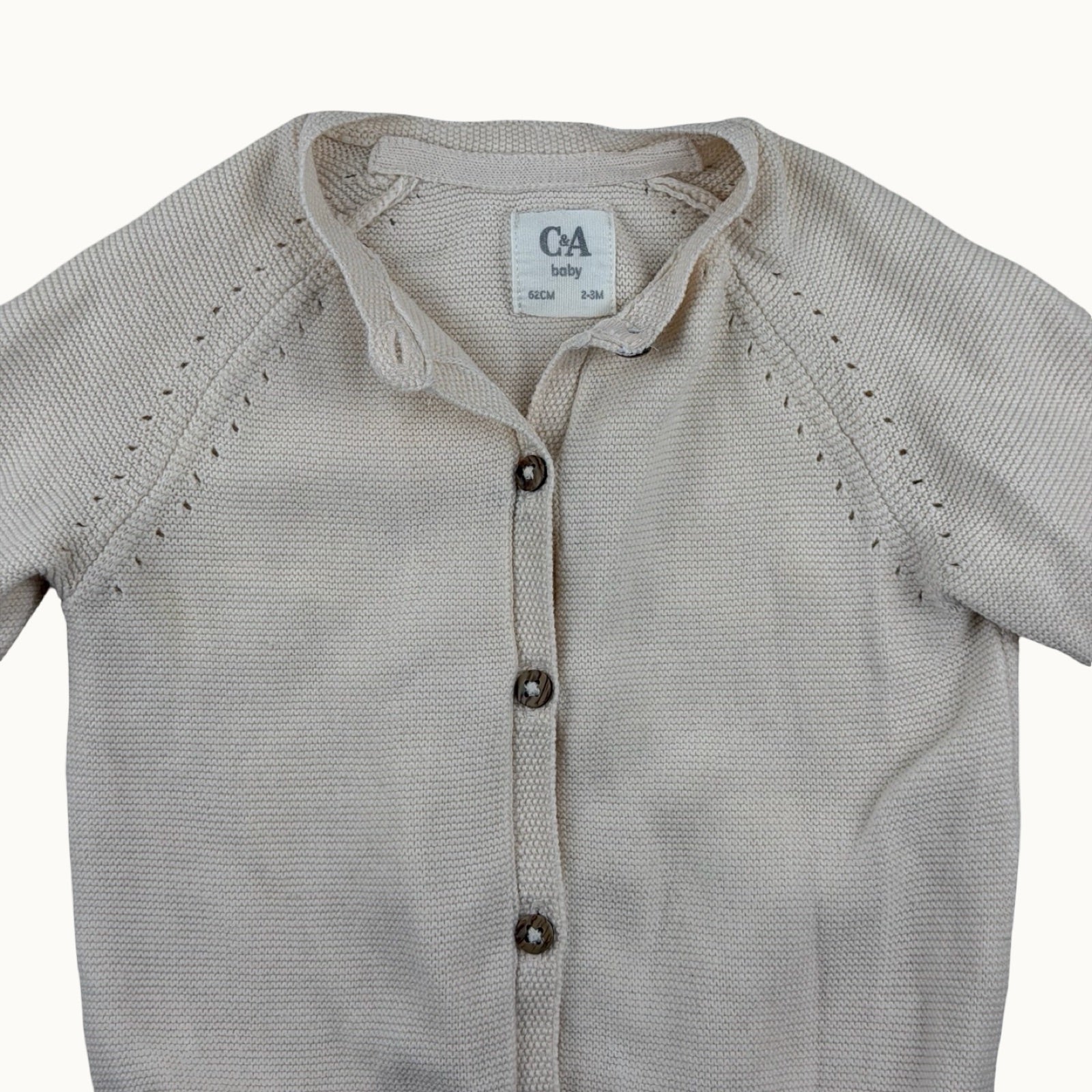 Cardigan beige - 3 mois