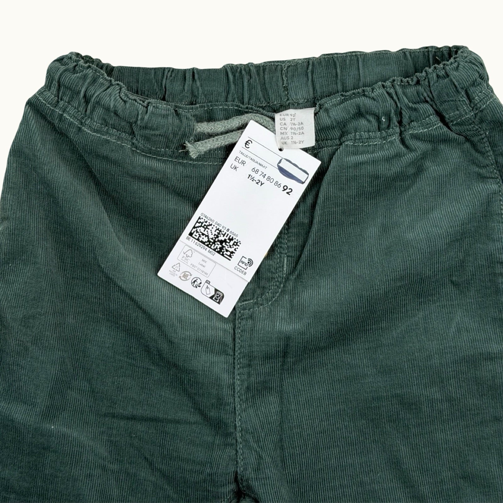 Pantalon en velours côtelé H&M - 24 mois