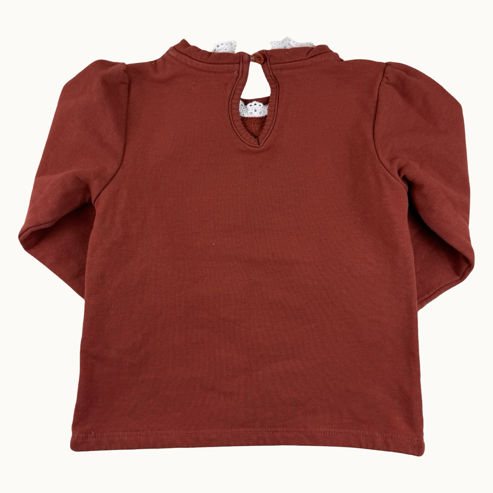 Sweat Lulu Castagnette en sequins et col - 24 mois