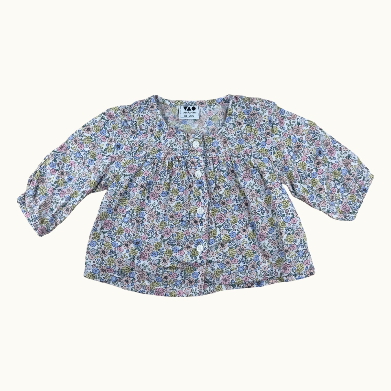 Blouse fleurie TAO - 3 mois