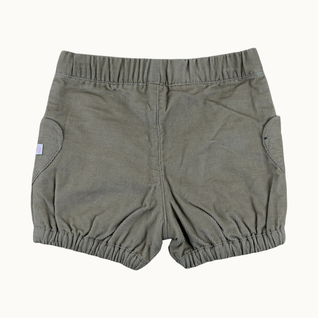 Short velours poches cœurs - 3 mois