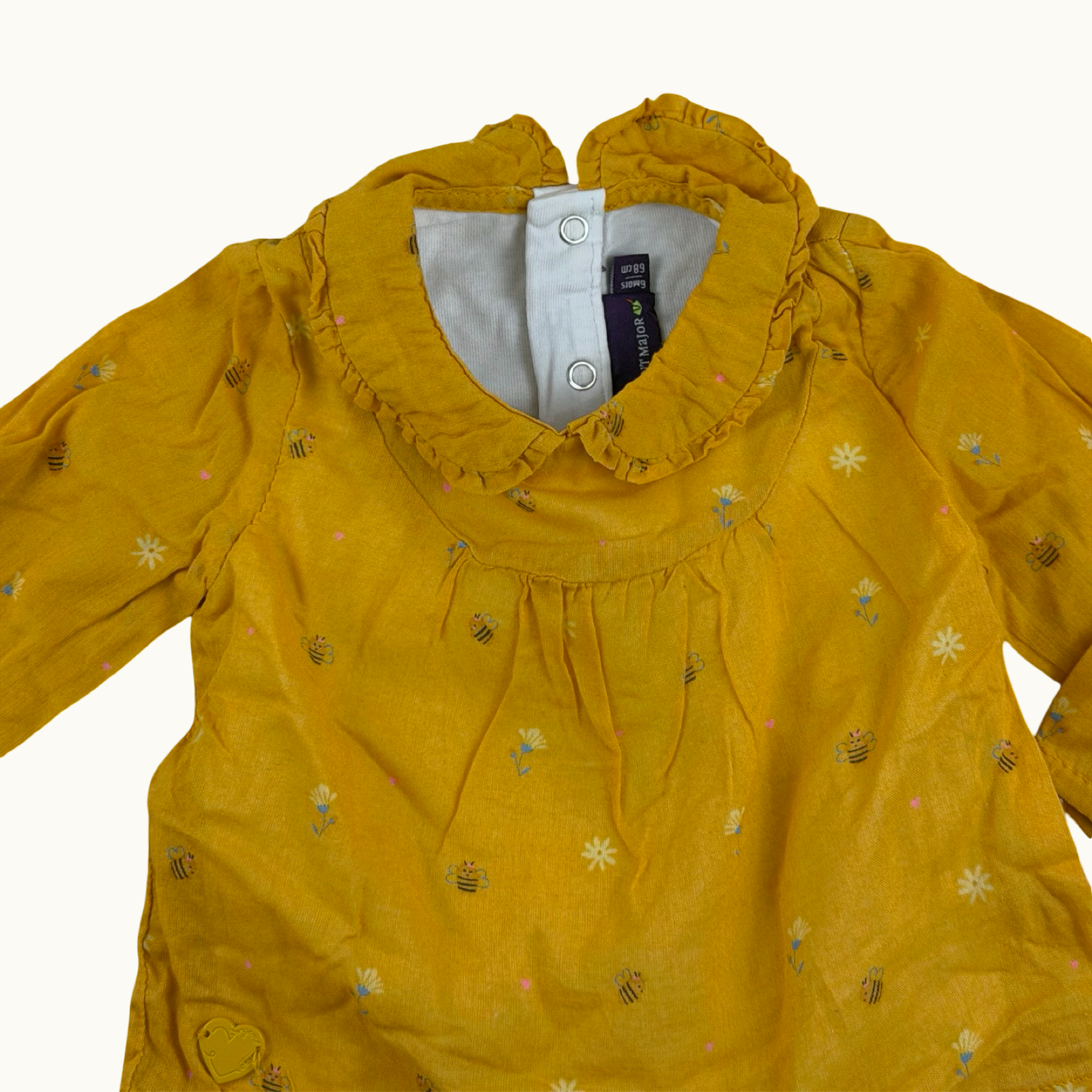 Blouse et body 2-en-1 Sergent Major - 6 mois