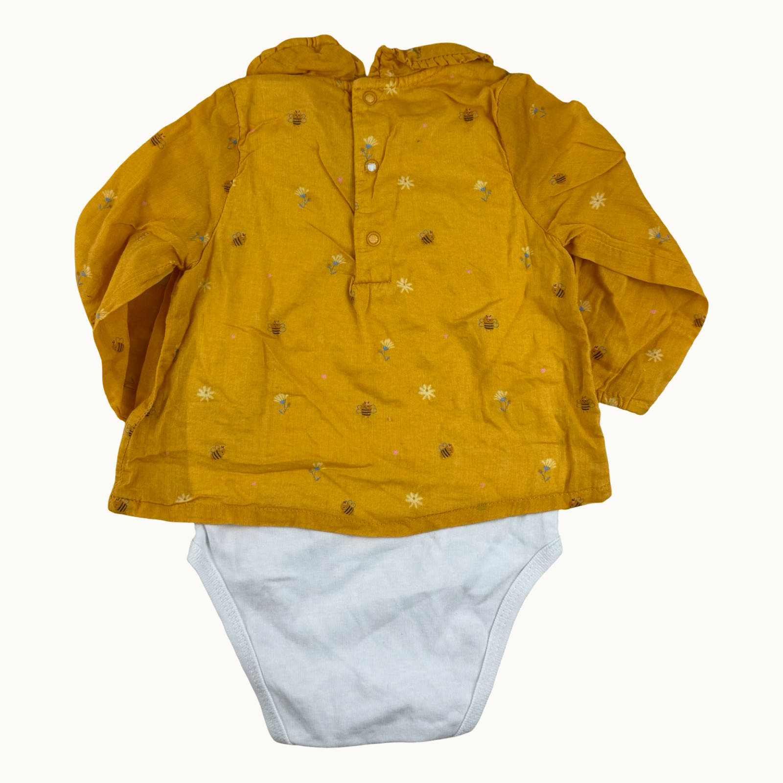 Blouse et body 2-en-1 Sergent Major - 6 mois